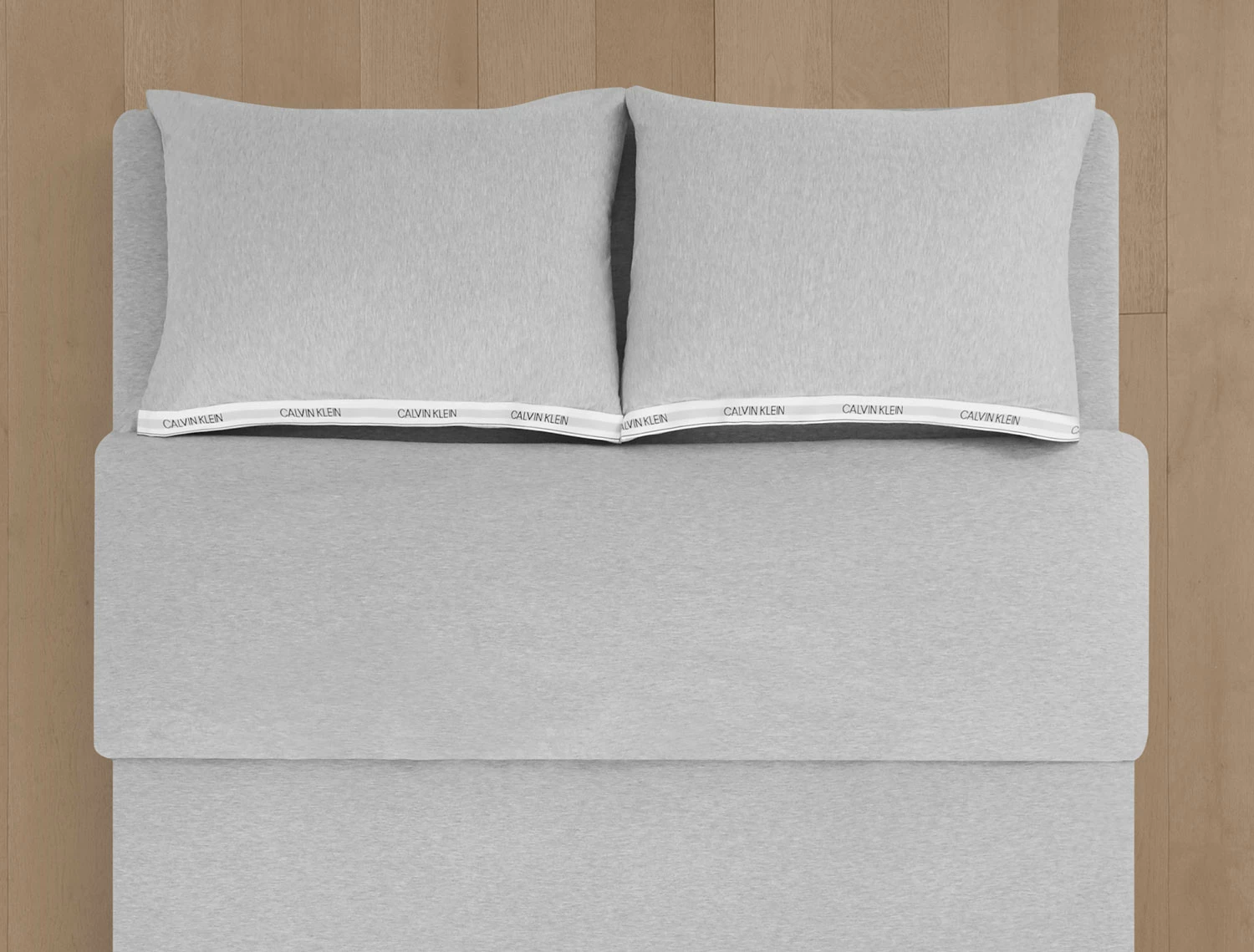 Calvin Klein Classic Logo Bettdeckenbezug, 150x210 Cm/ Heathered Gray – Bild 4