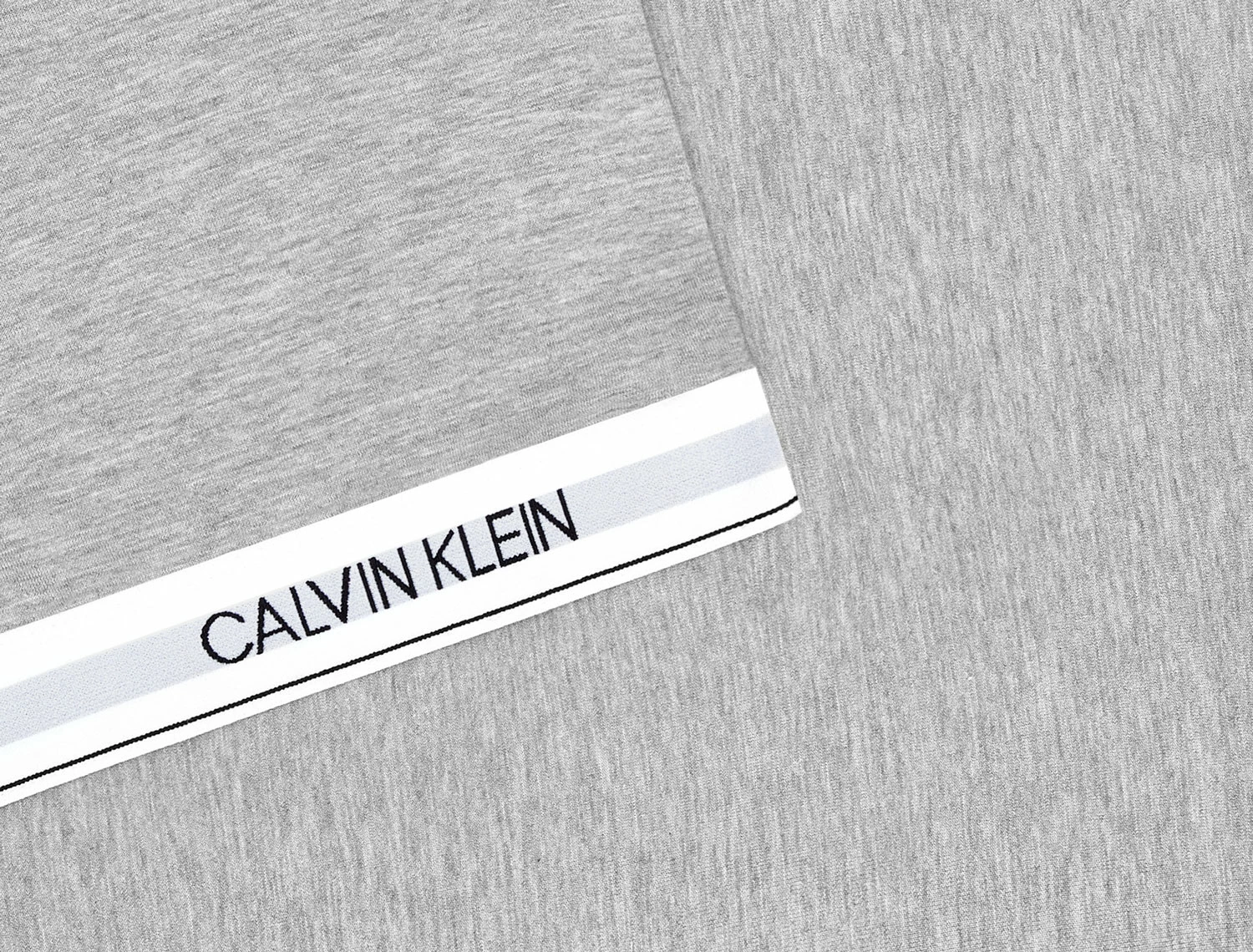 Calvin Klein Classic Logo Bettdeckenbezug, 150x210 Cm/ Heathered Gray – Bild 2