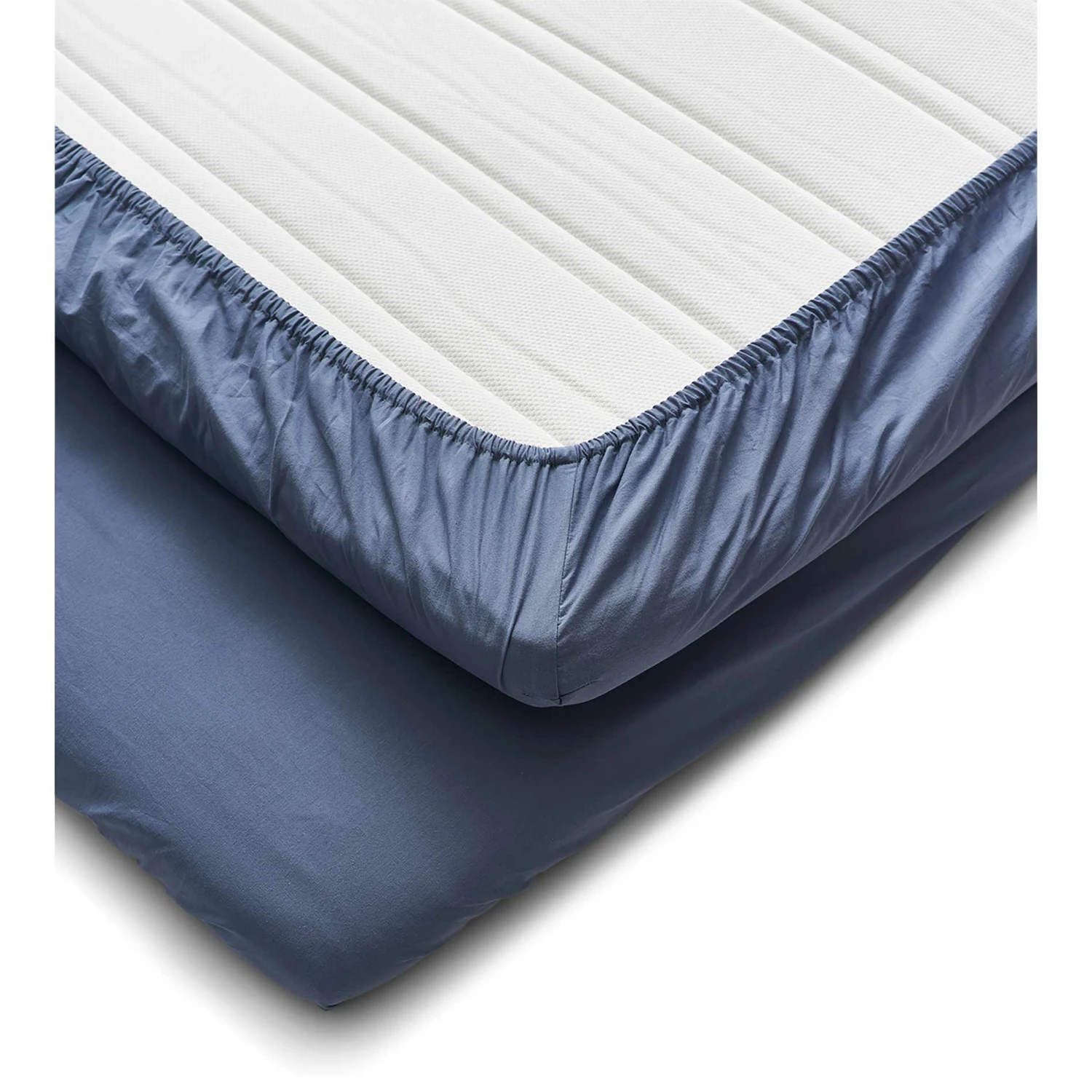 Calm Laken Baumwolle 180x200 Cm, Dusty Blue