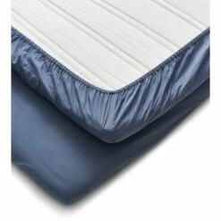 Calm Laken Baumwolle 90x200 Cm, Dusty Blue