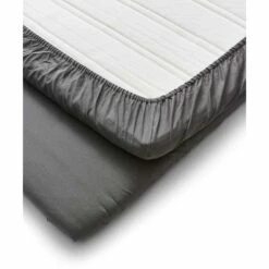 Calm Laken Leinen 90x200 Cm, Dunkelgrau Melange