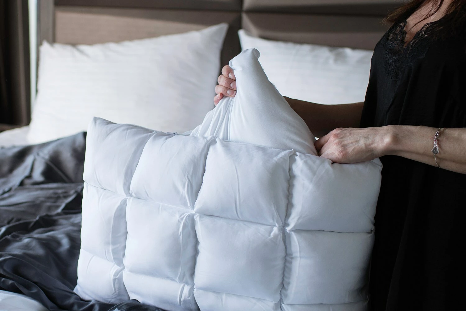 Hybrid Pillow, Memory Foam / Cold Gel – Bild 5