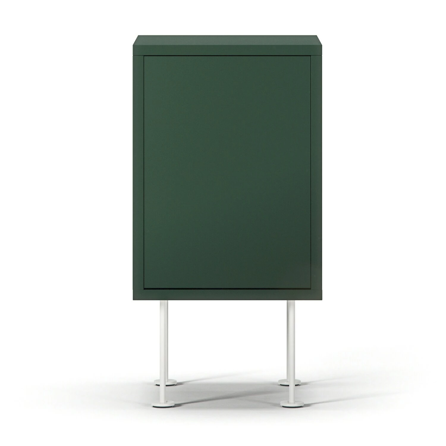 Vogue Nachttisch, Grün / Weiß
