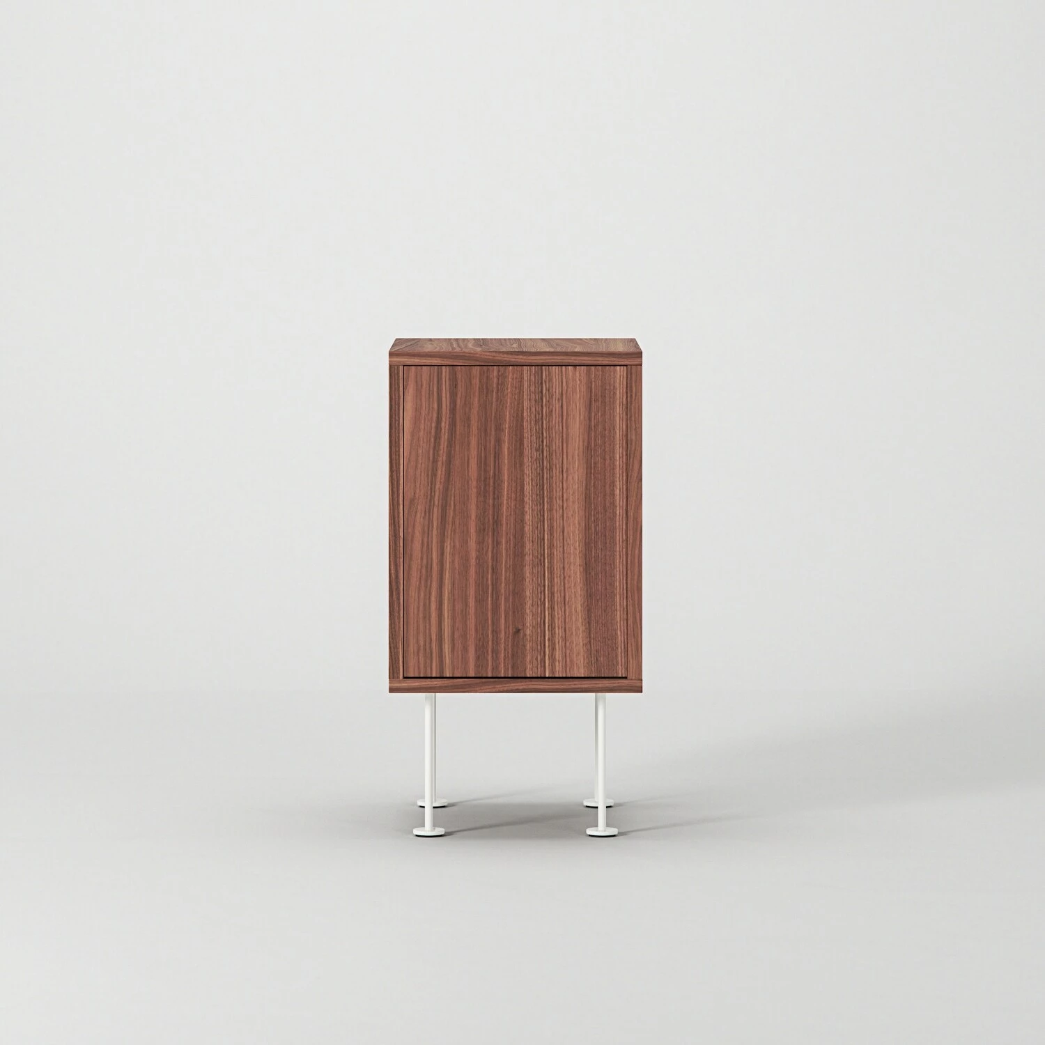 Vogue Nachttisch, Walnussfarben / Weiß – Bild 2