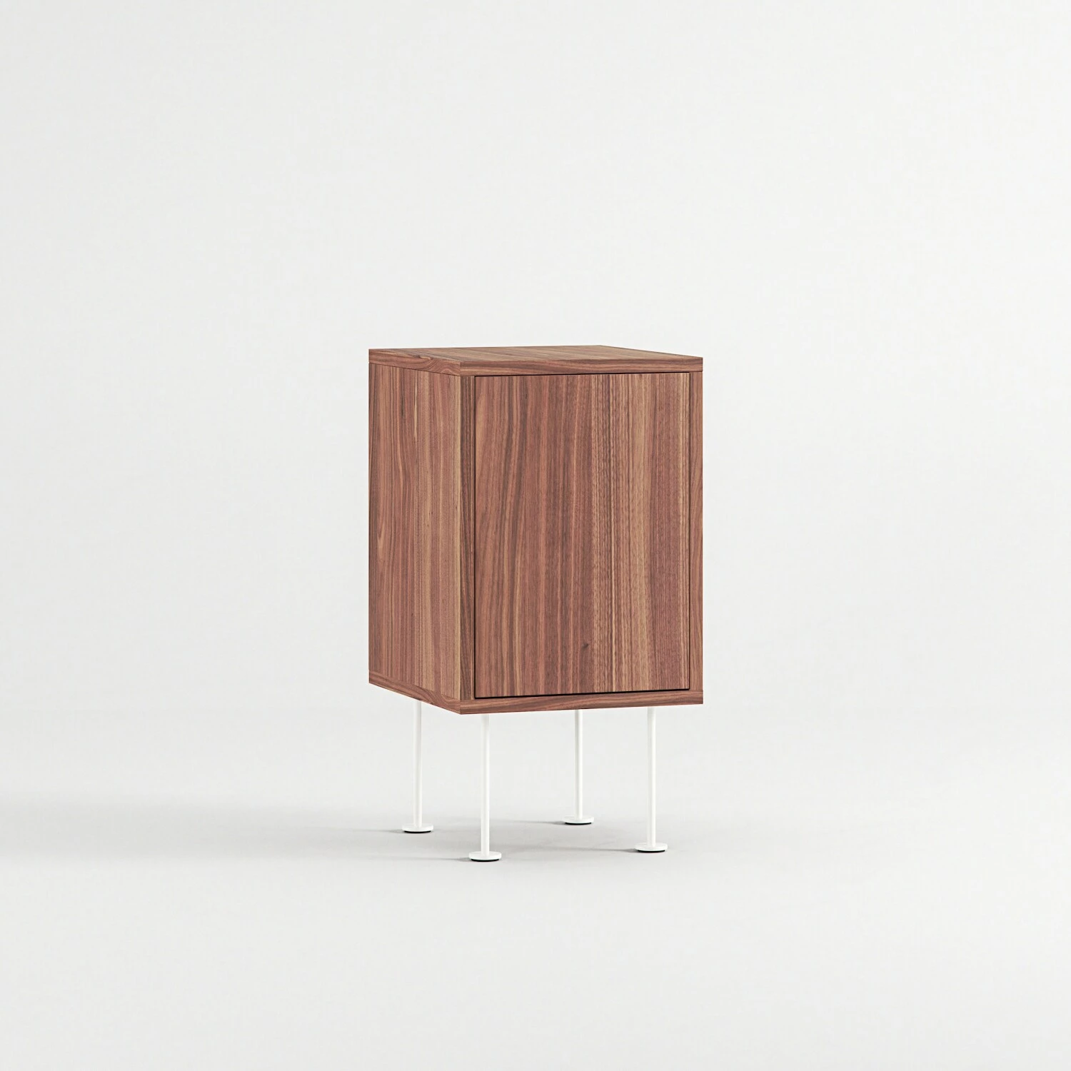 Vogue Nachttisch, Walnussfarben / Weiß – Bild 3