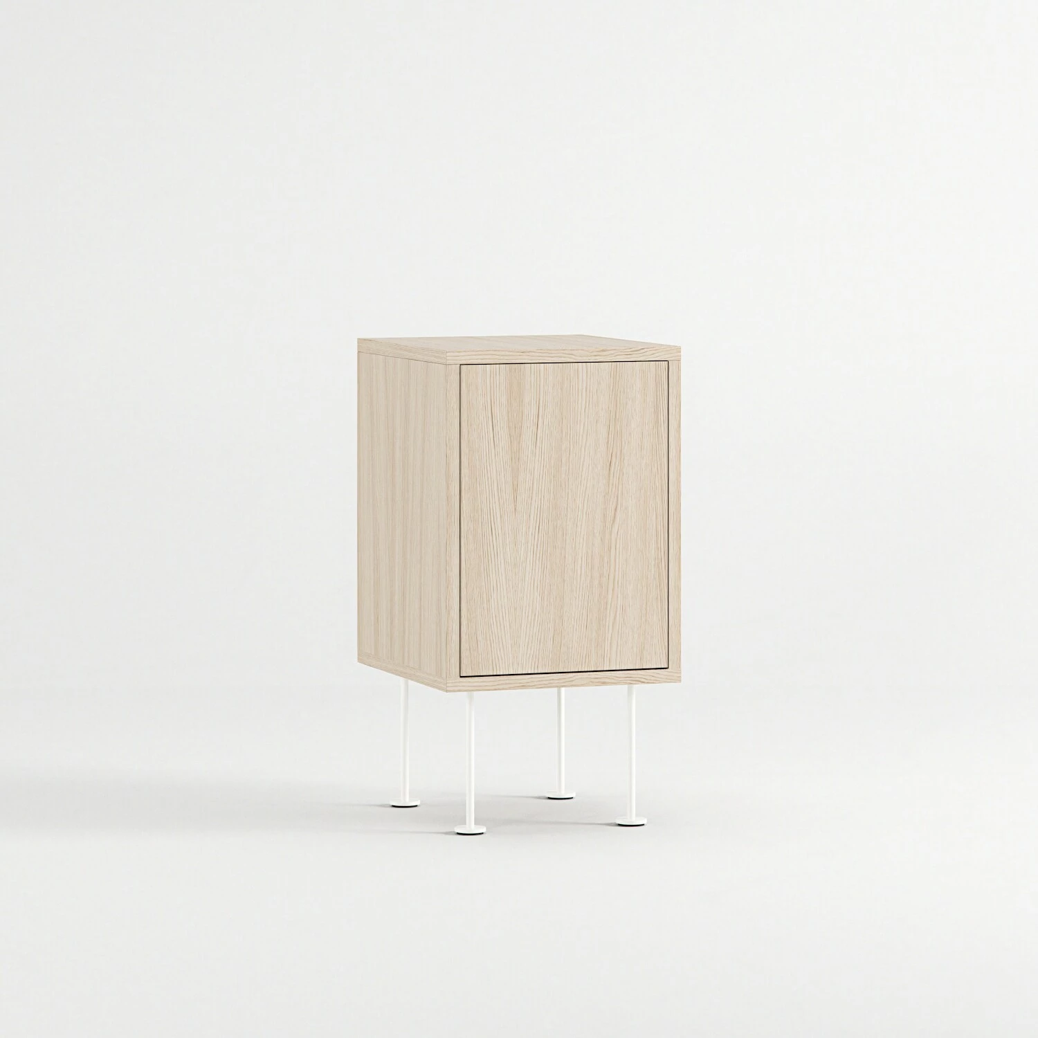 Vogue Nachttisch, White Pigmented Oak / Weiß – Bild 3