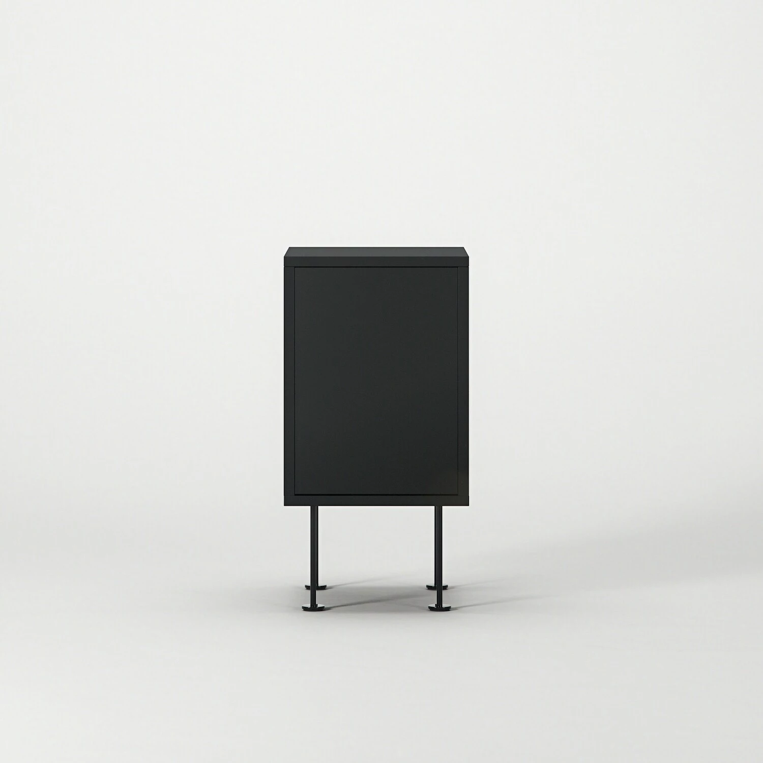 Vogue Nachttisch, Anthrazit / Schwarz – Bild 4