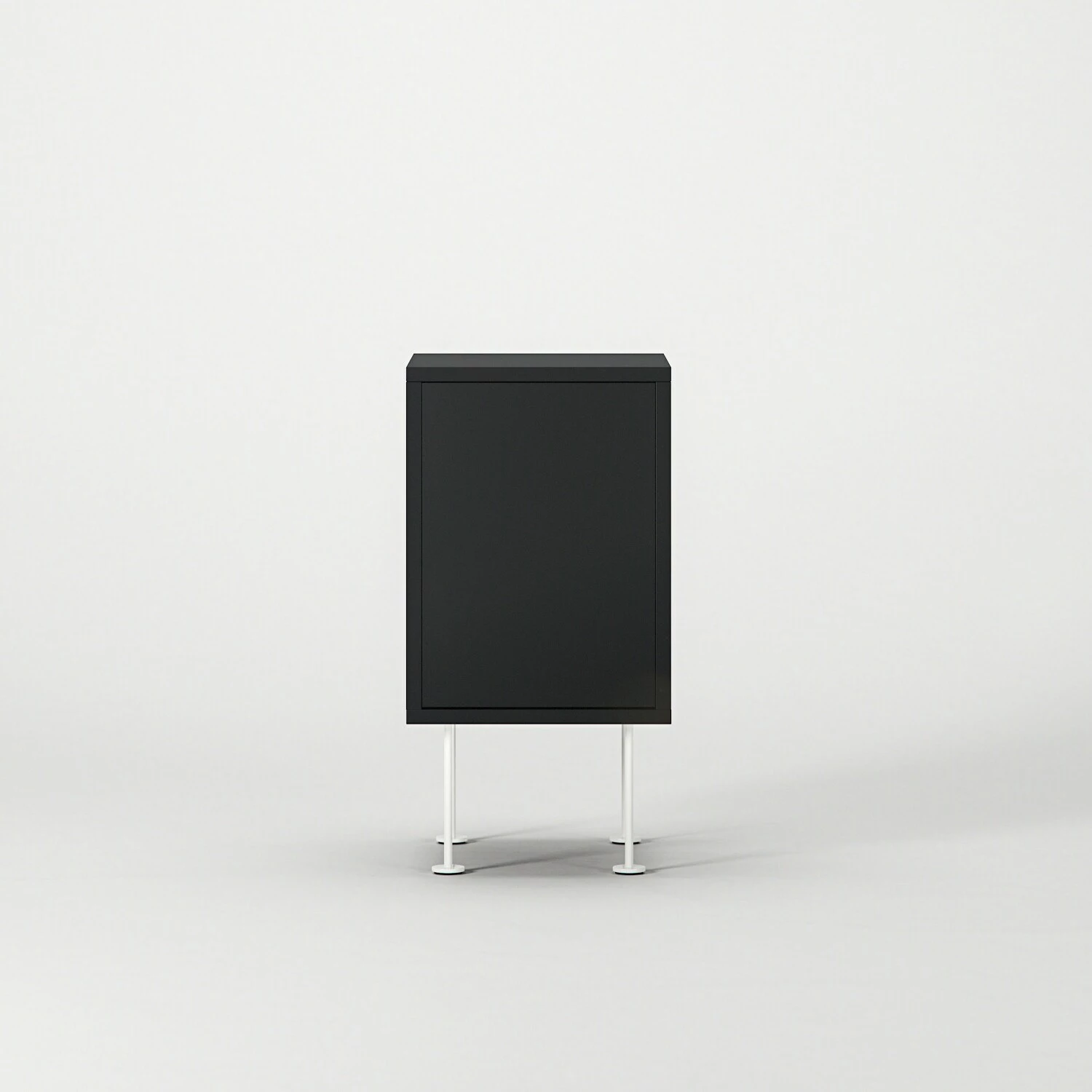 Vogue Nachttisch, Anthrazit / Weiß – Bild 2