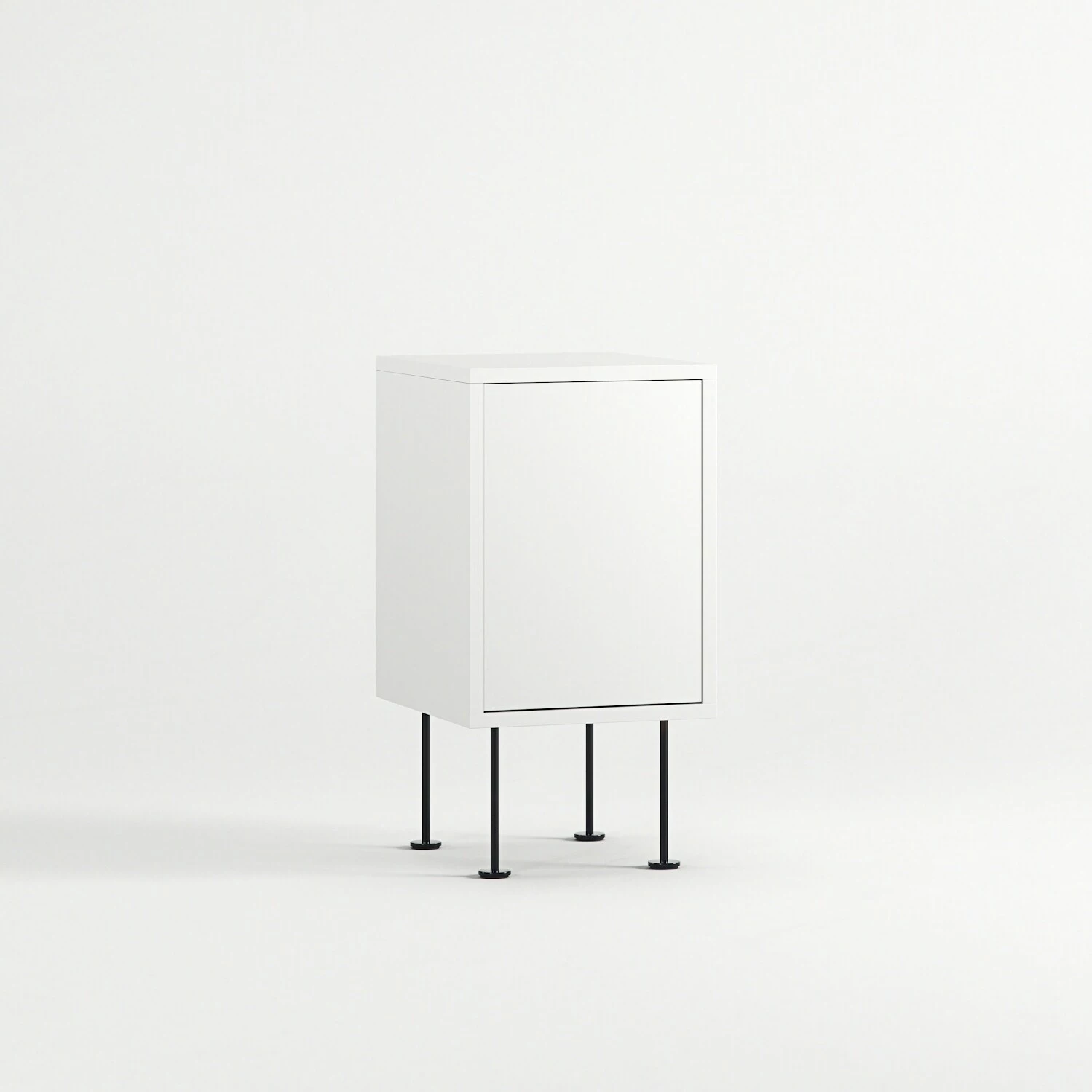 Vogue Nachttisch, Weiß / Schwarz – Bild 3