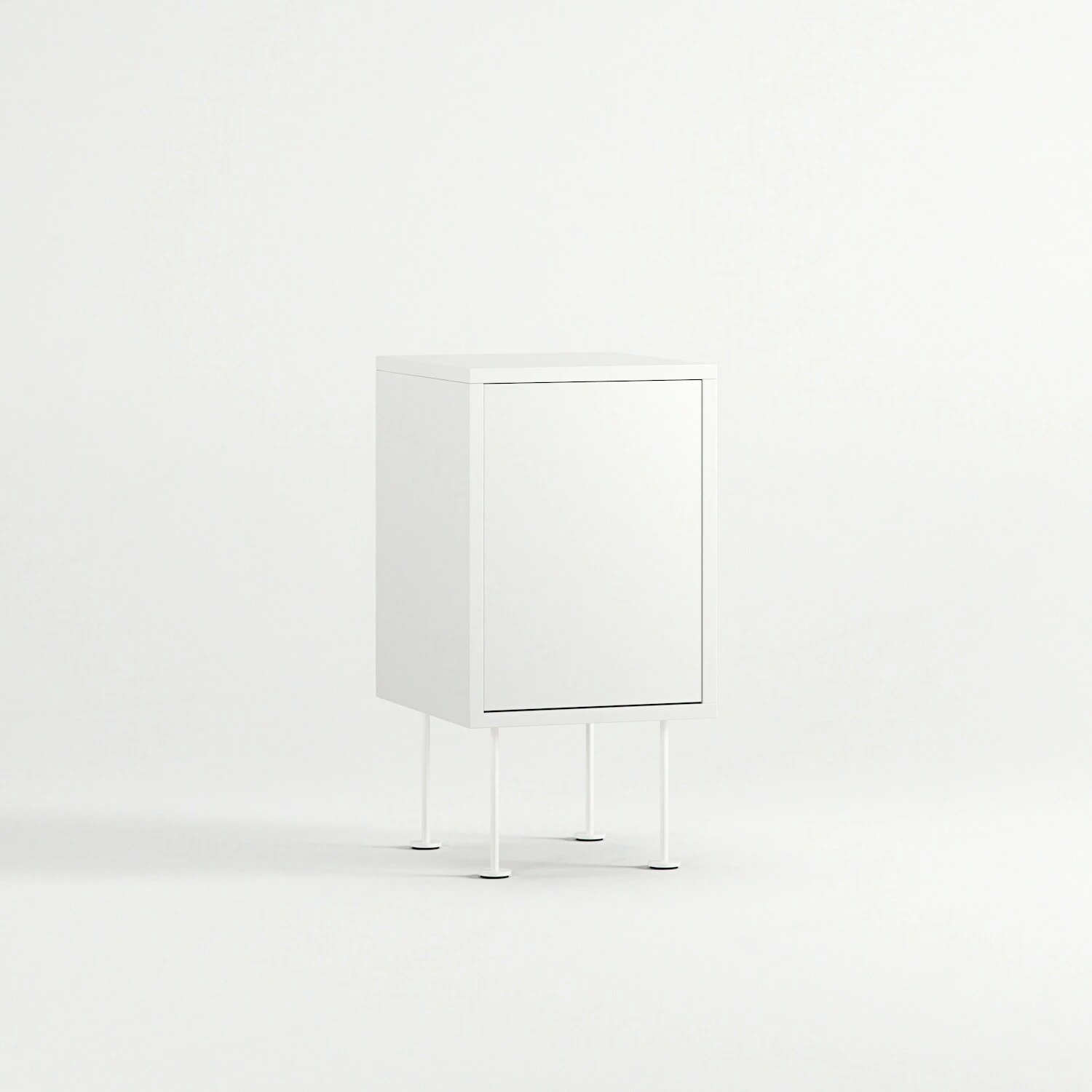 Vogue Nachttisch, Weiß / Weiß – Bild 3