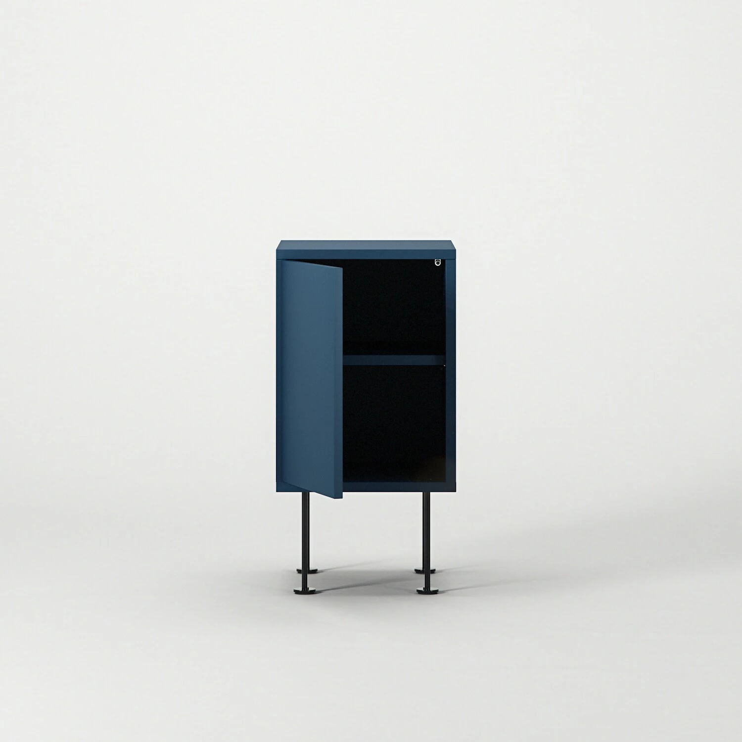 Vogue Nachttisch, Blau / Schwarz – Bild 4