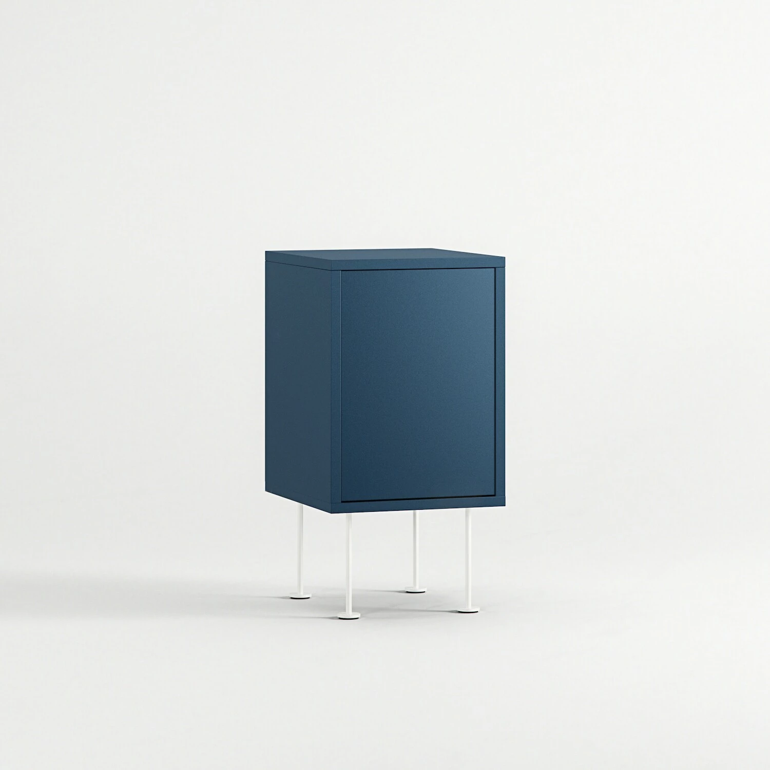 Vogue Nachttisch, Blau / Weiß – Bild 3