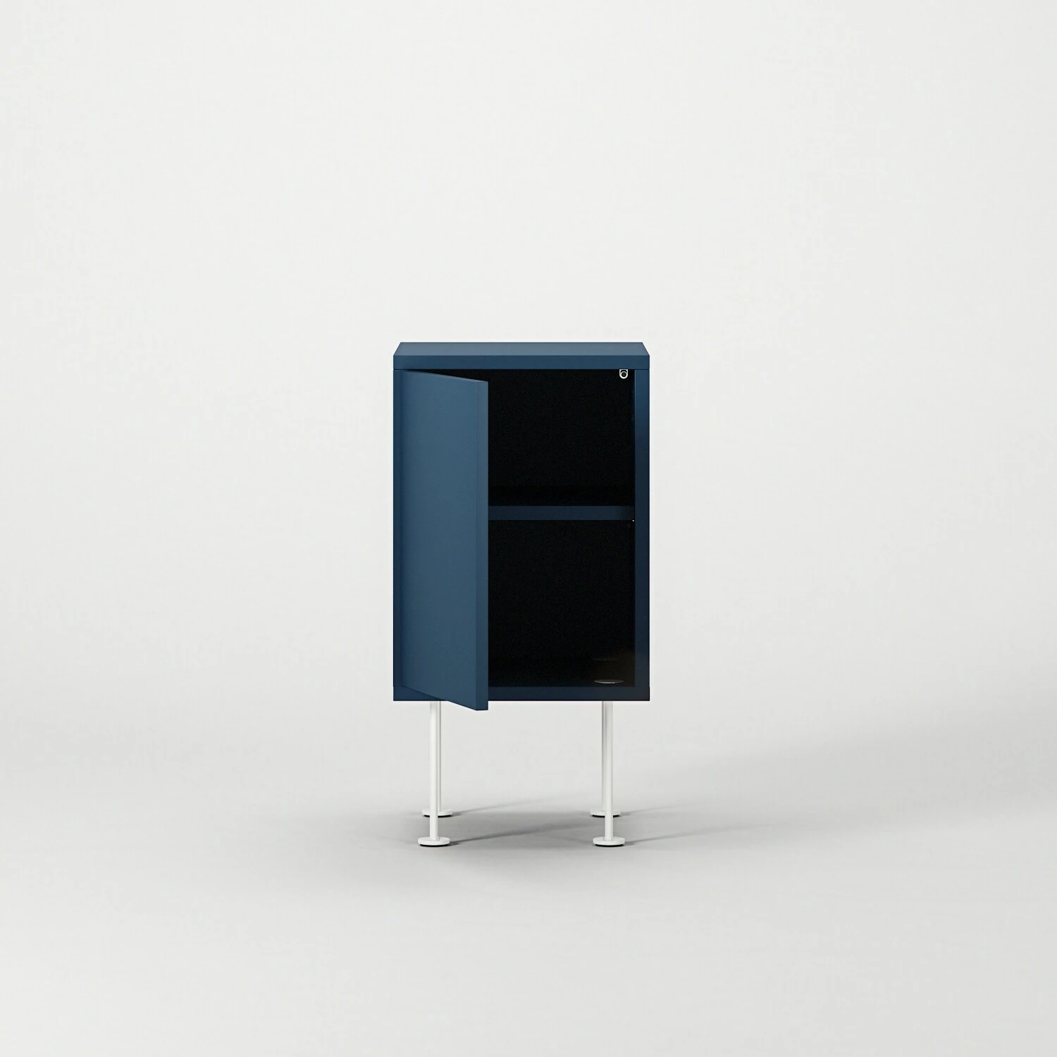 Vogue Nachttisch, Blau / Weiß – Bild 4