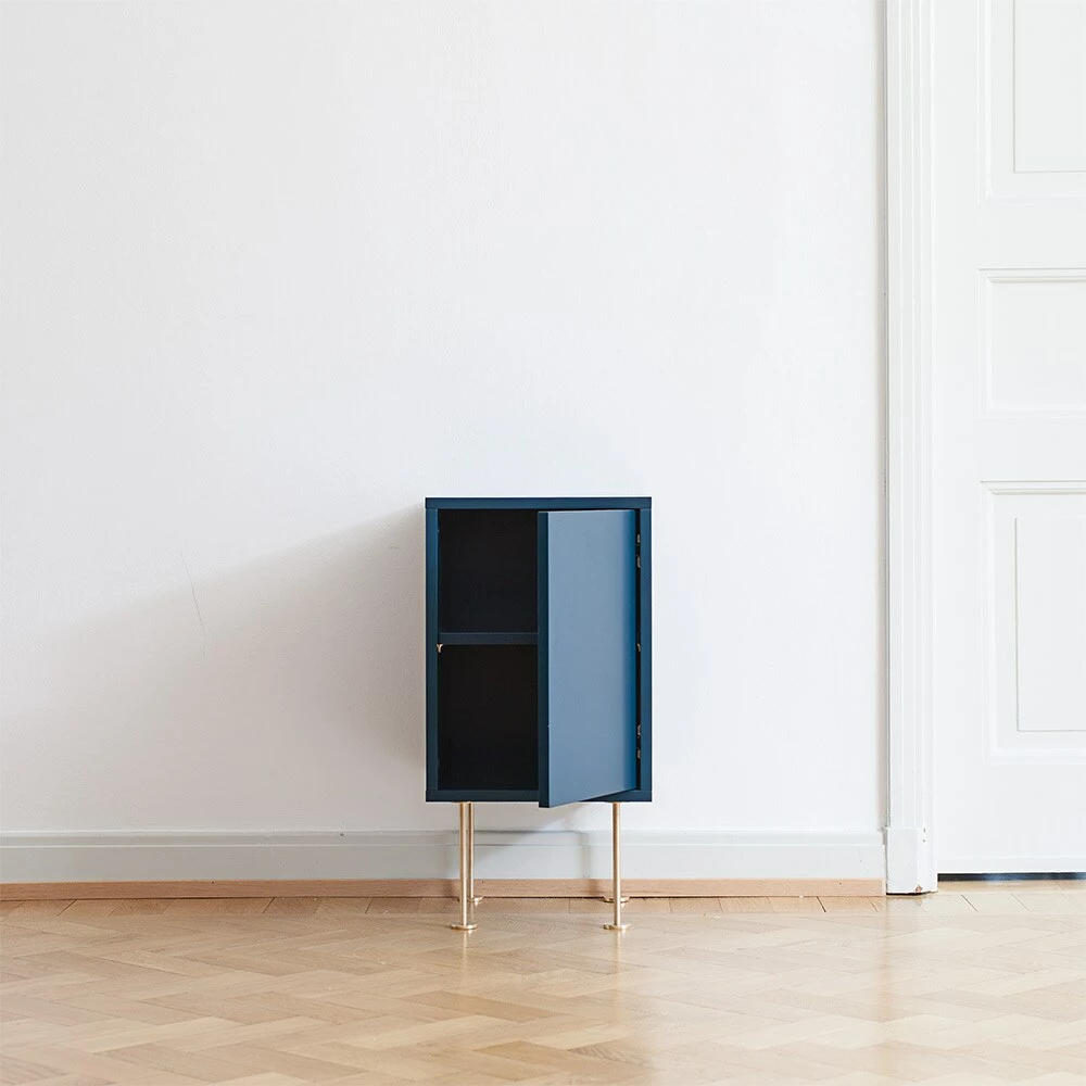 Vogue Nachttisch, Walnussfarben / Schwarz – Bild 6