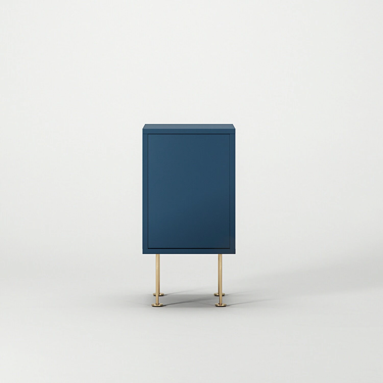 Vogue Nachttisch, Blau / Messing – Bild 2