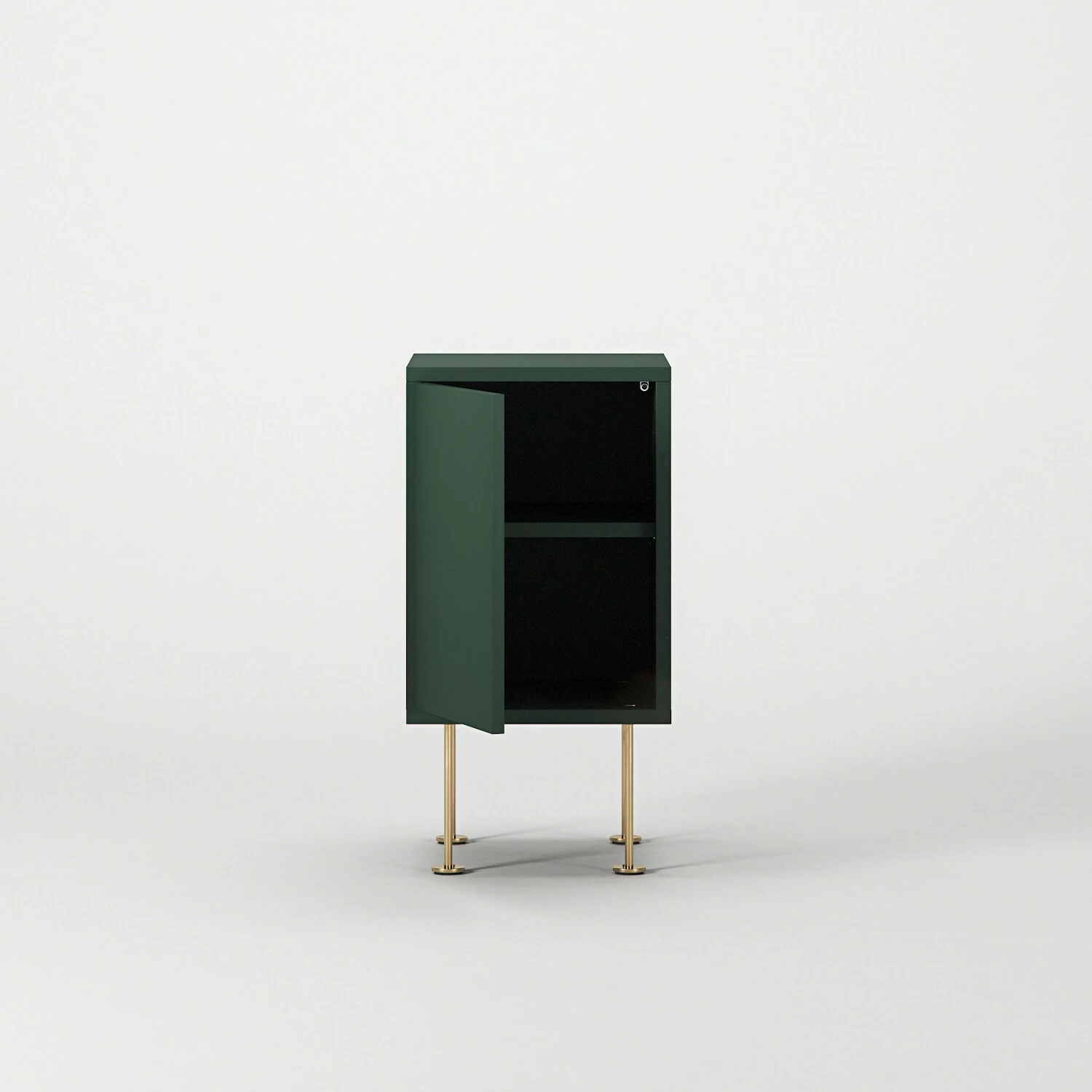 Vogue Nachttisch, Grün / Messing – Bild 4