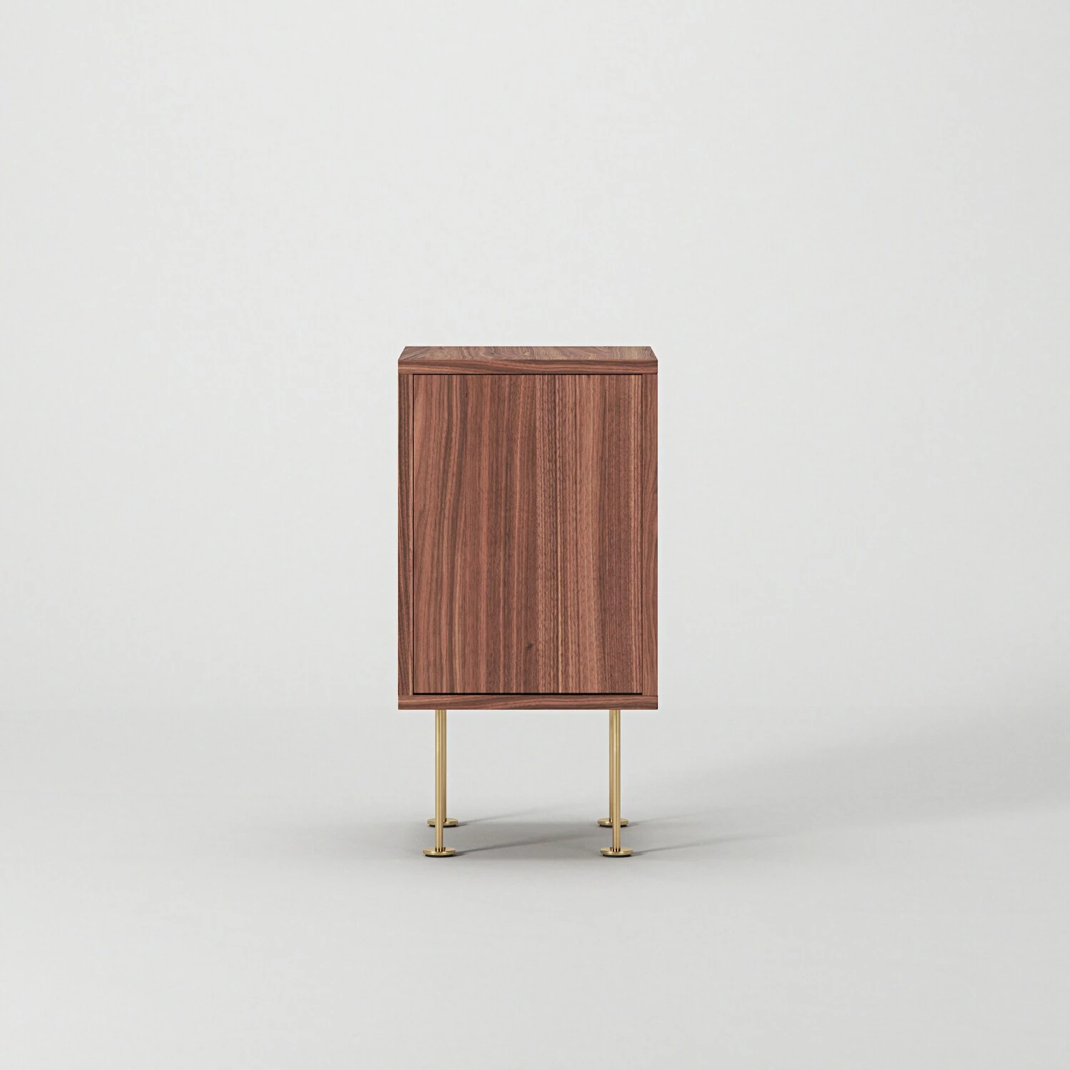 Vogue Nachttisch, Walnussfarben / Messing – Bild 3