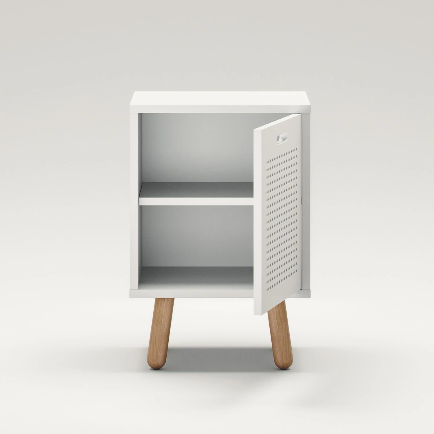 Ray Nachttisch, Weiß – Bild 4