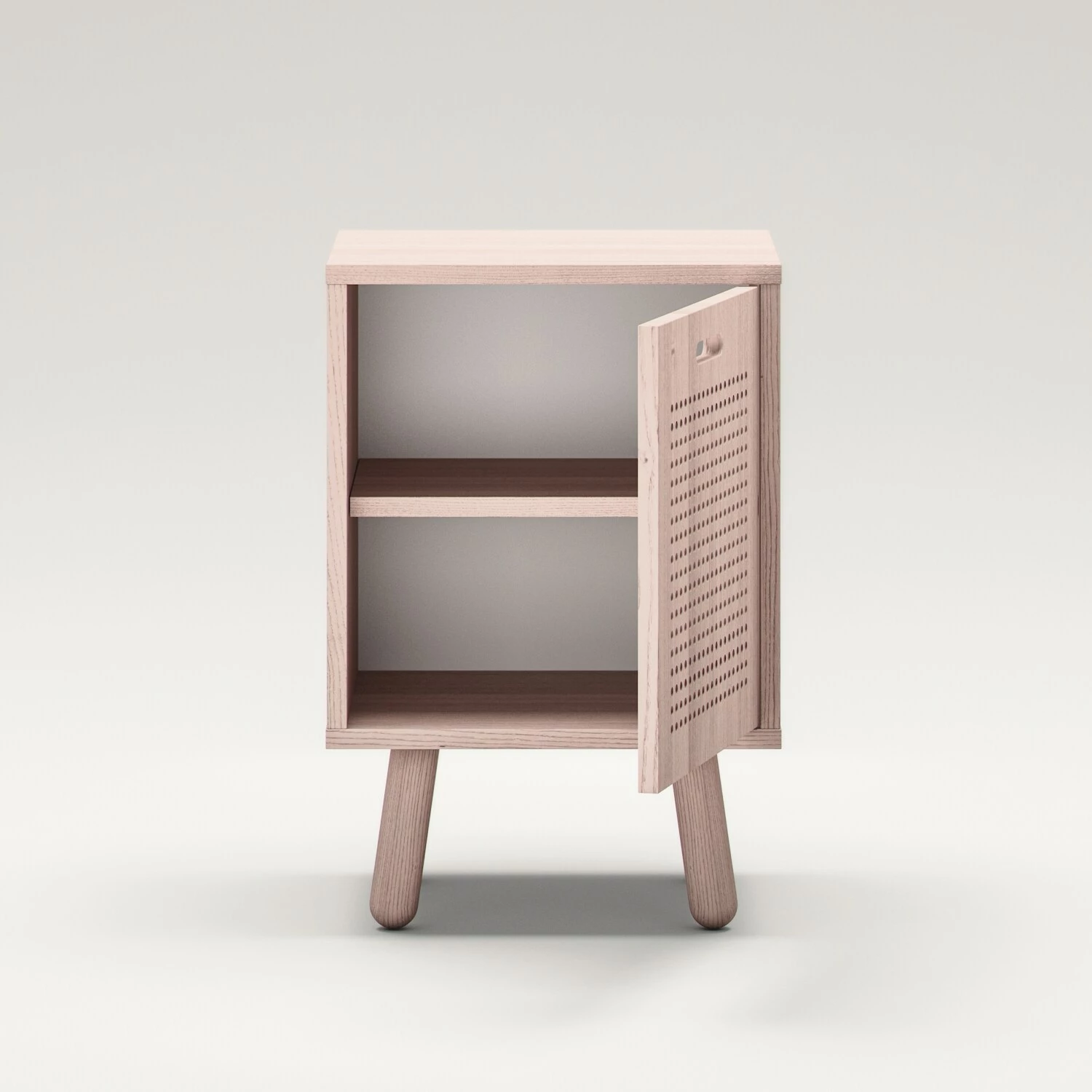 Ray Nachttisch, In Weiß Pigmentierter Esche – Bild 4