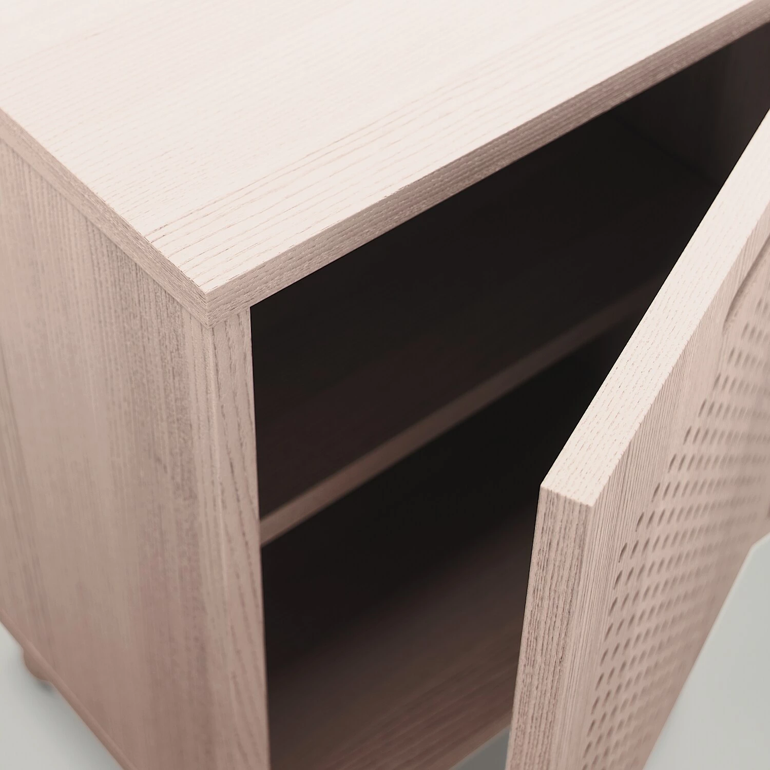 Ray Nachttisch, In Weiß Pigmentierter Esche – Bild 5