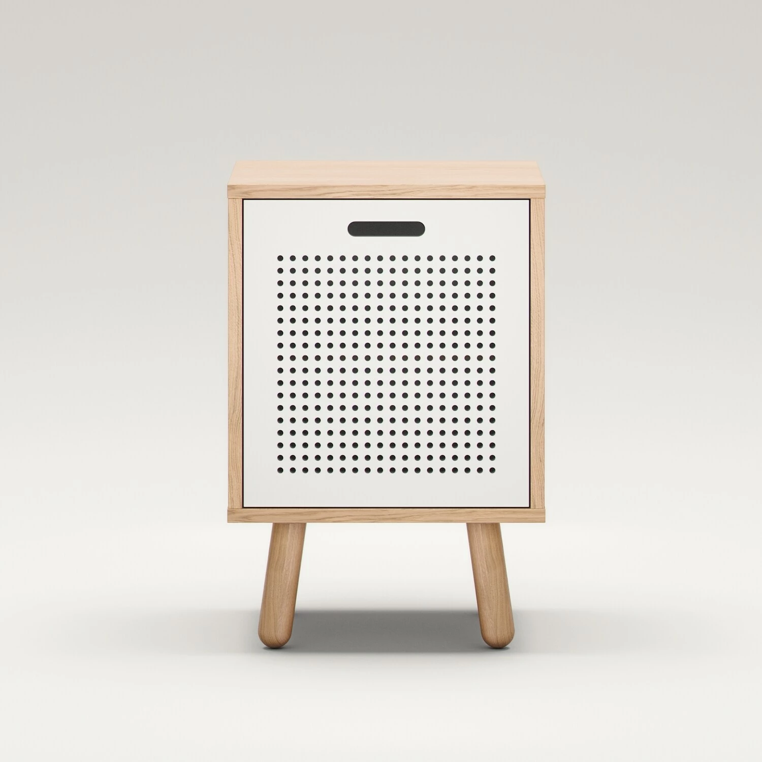 Ray Nachttisch, Eiche / Weiß – Bild 2