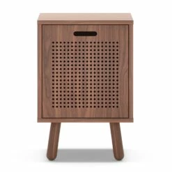 Ray Nachttisch, Walnussfarben