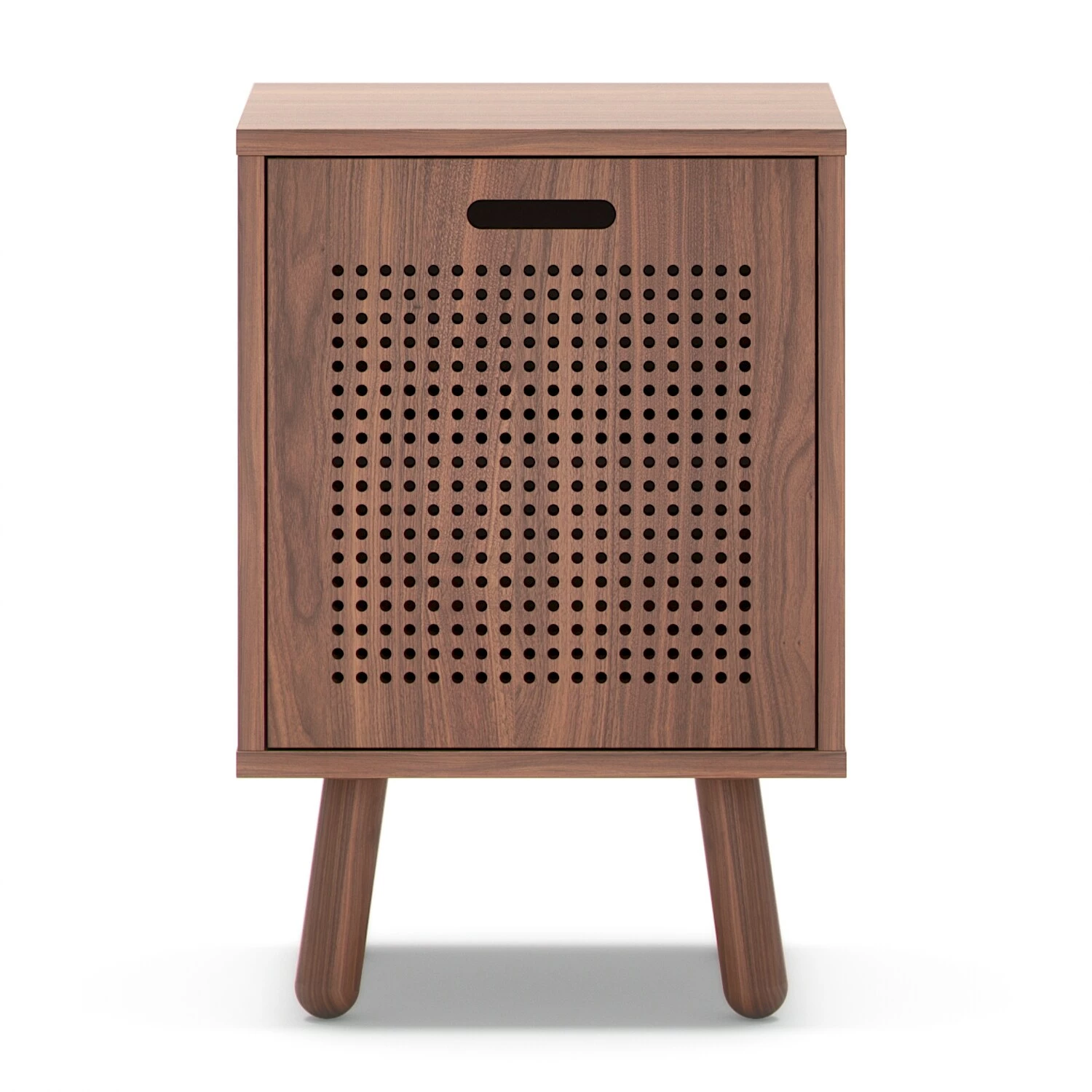 Ray Nachttisch, Walnussfarben