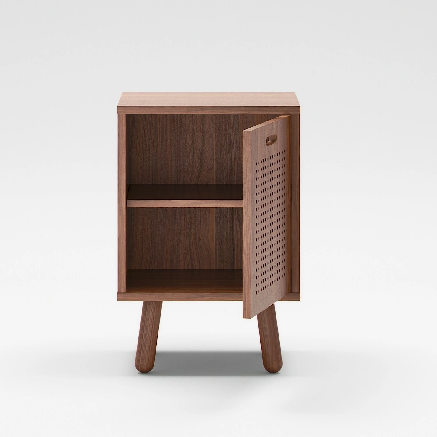 Ray Nachttisch, Walnussfarben – Bild 4
