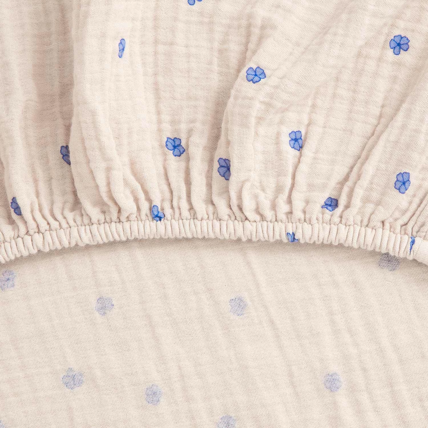 Bleu Spannbetttuch Musselin, 60x120 Cm – Bild 2