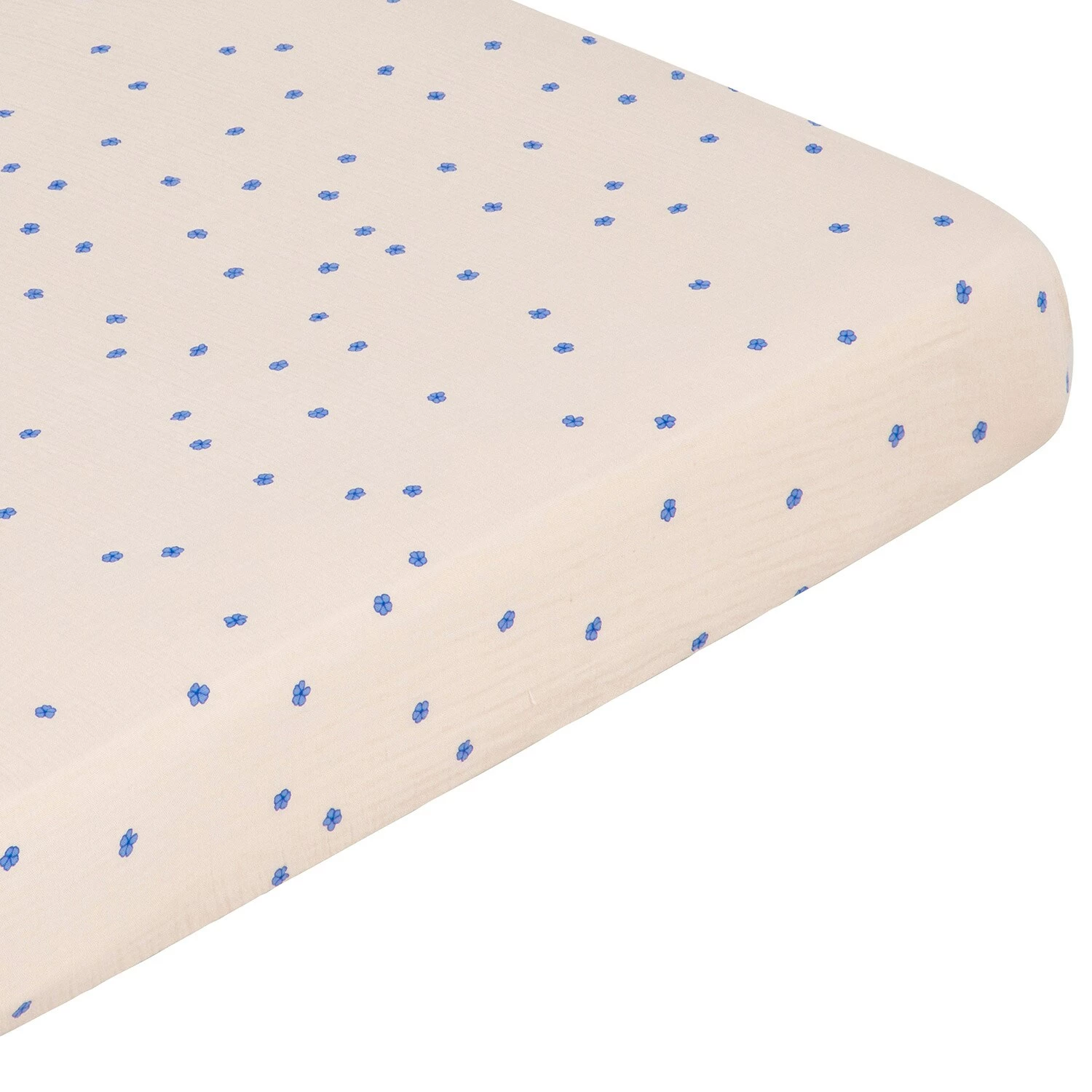 Bleu Spannbetttuch Musselin, 60x120 Cm – Bild 3