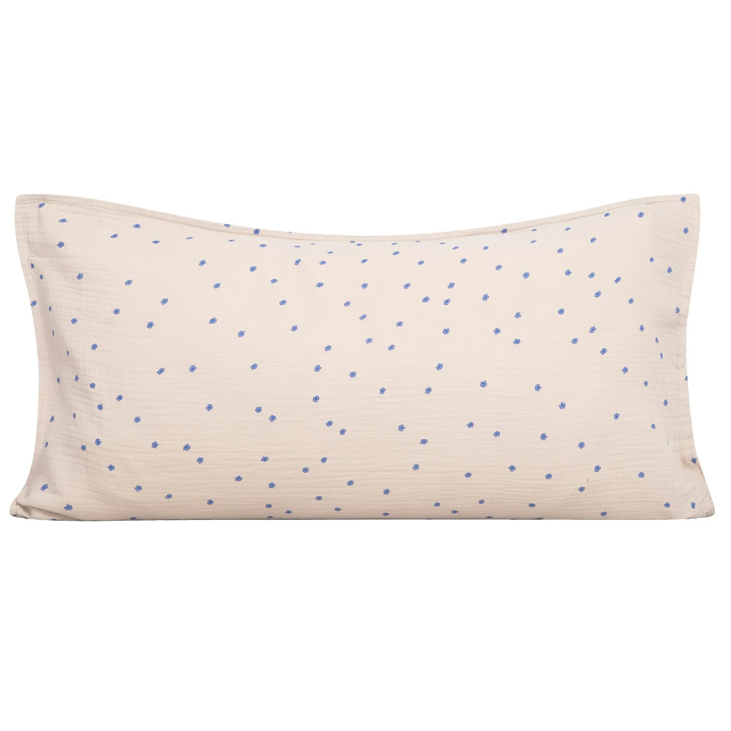 Bleu Kissenbezug Musselin, 50x90 Cm