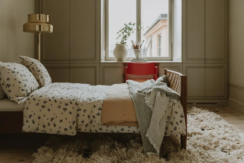 Blueberry Muslin Kissenbezug, 50x60 Cm – Bild 2