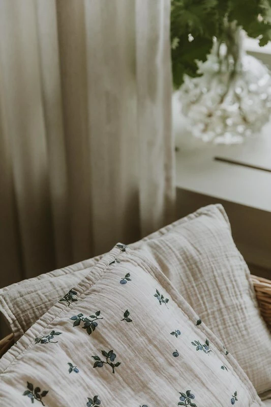 Blueberry Muslin Kissenbezug, 50x60 Cm – Bild 3