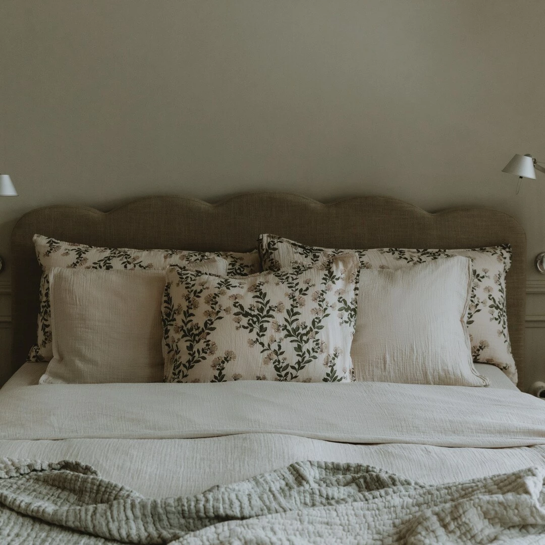 Eggshell Muslin Kissenbezug, 50x60 Cm – Bild 4