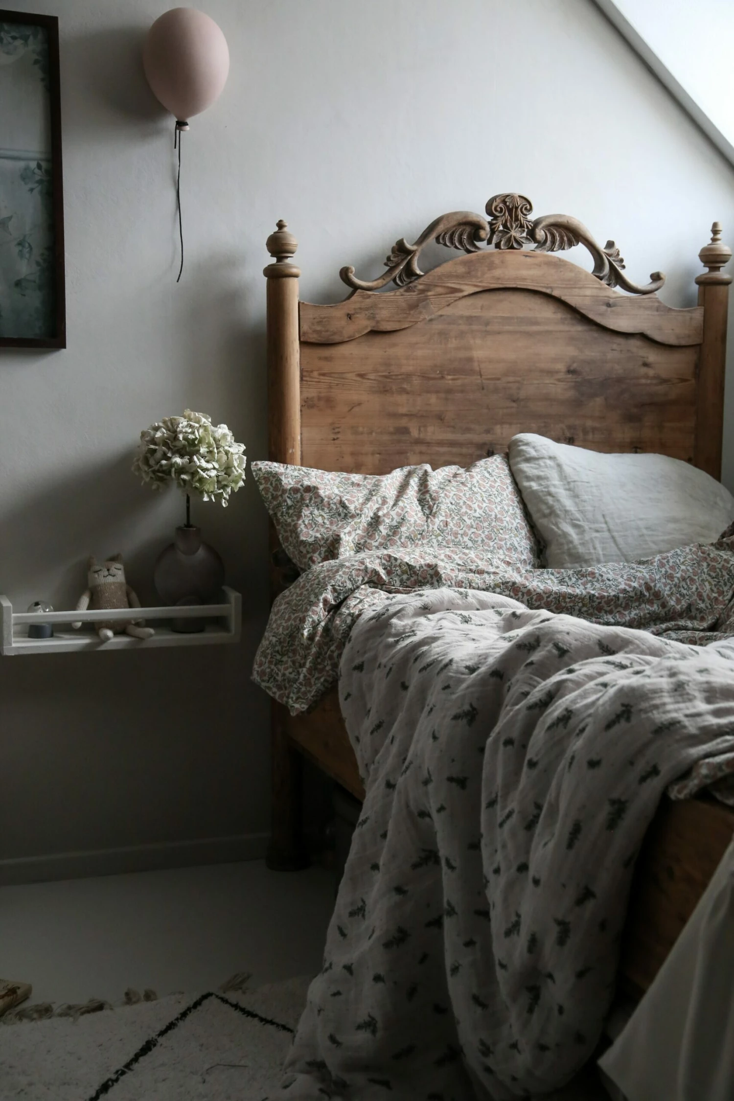 Floral Vine Adult Pillowcase, Light Warmgray – Bild 4