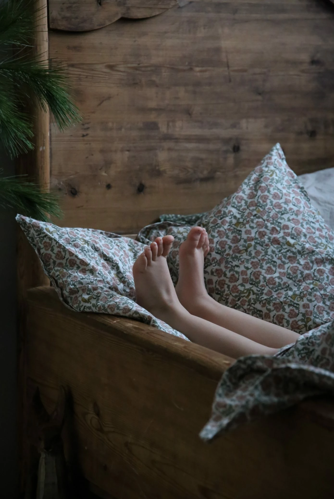 Floral Vine Adult Pillowcase, Light Warmgray – Bild 5