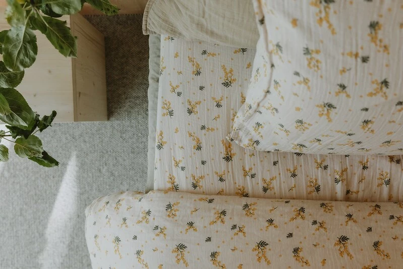 Mimosa Muslin Bettdeckenbezug, 220x220 Cm – Bild 3