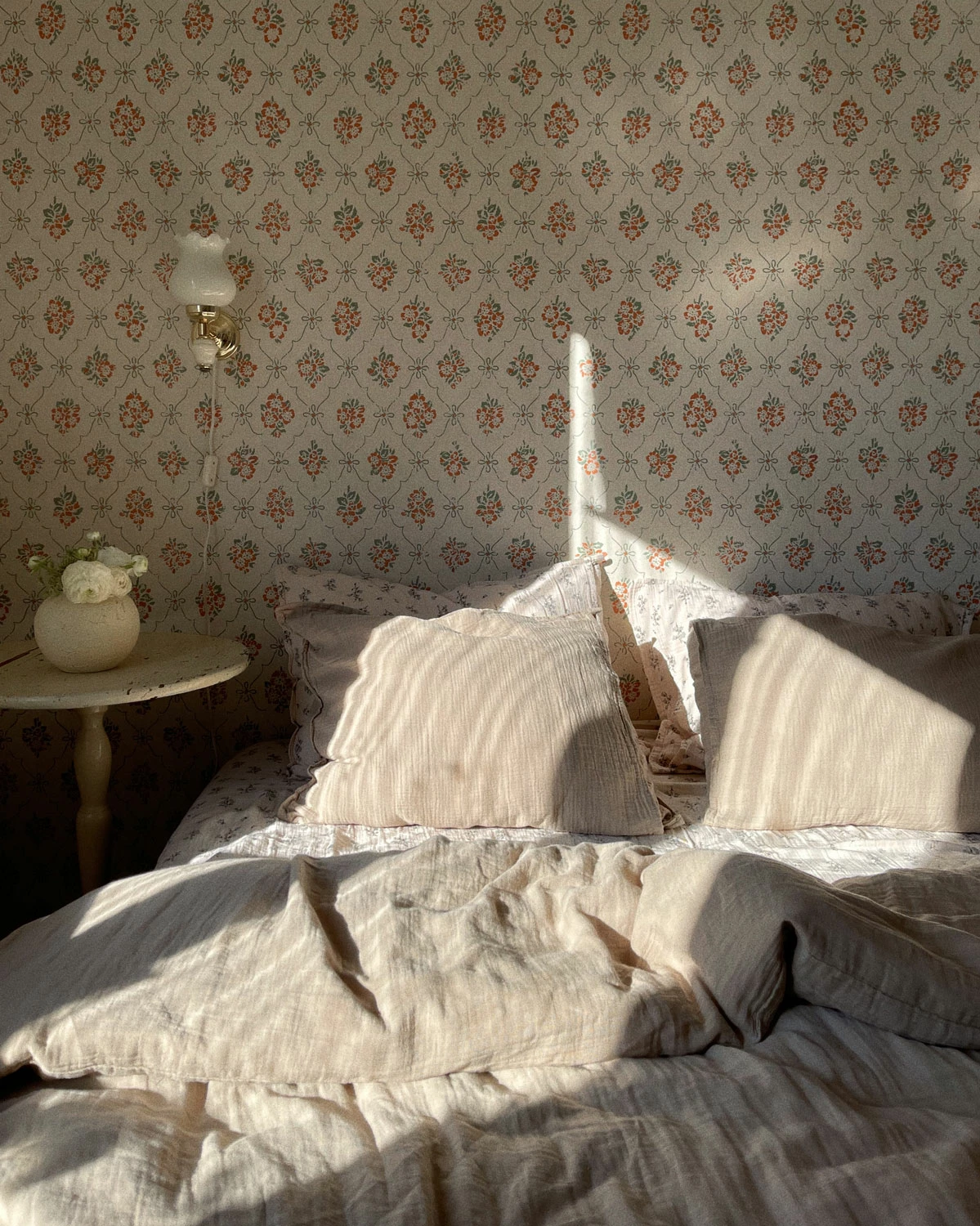 Olive Muslin Bettdeckenbezug, 220x220 Cm – Bild 2