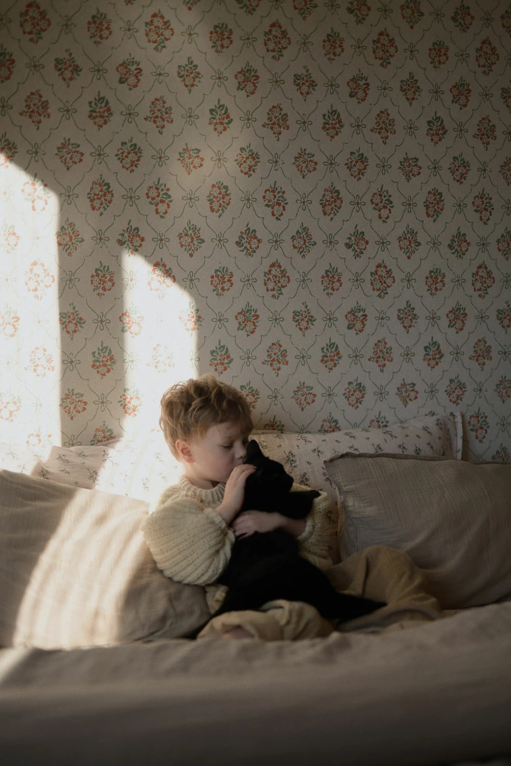 Olive Muslin Bettdeckenbezug, 220x220 Cm – Bild 4