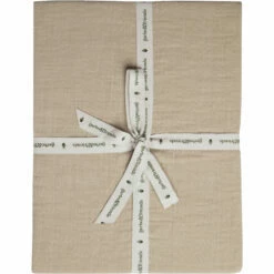 Olive Muslin Spannbetttuch, 140x200 Cm