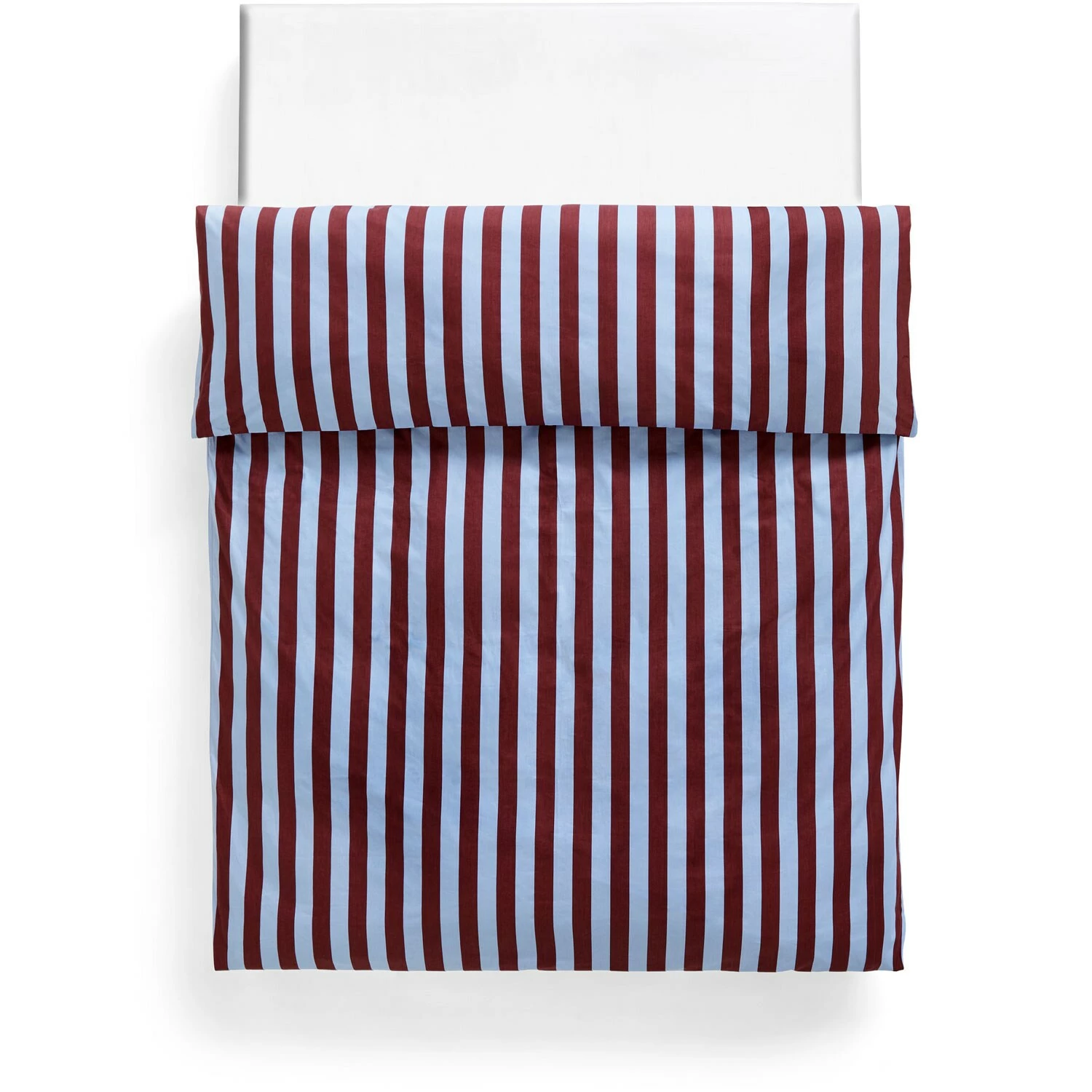 Hay Été Bettdeckenbezug Doppelt, 200x220 Cm, Bordeaux/Sky Blue