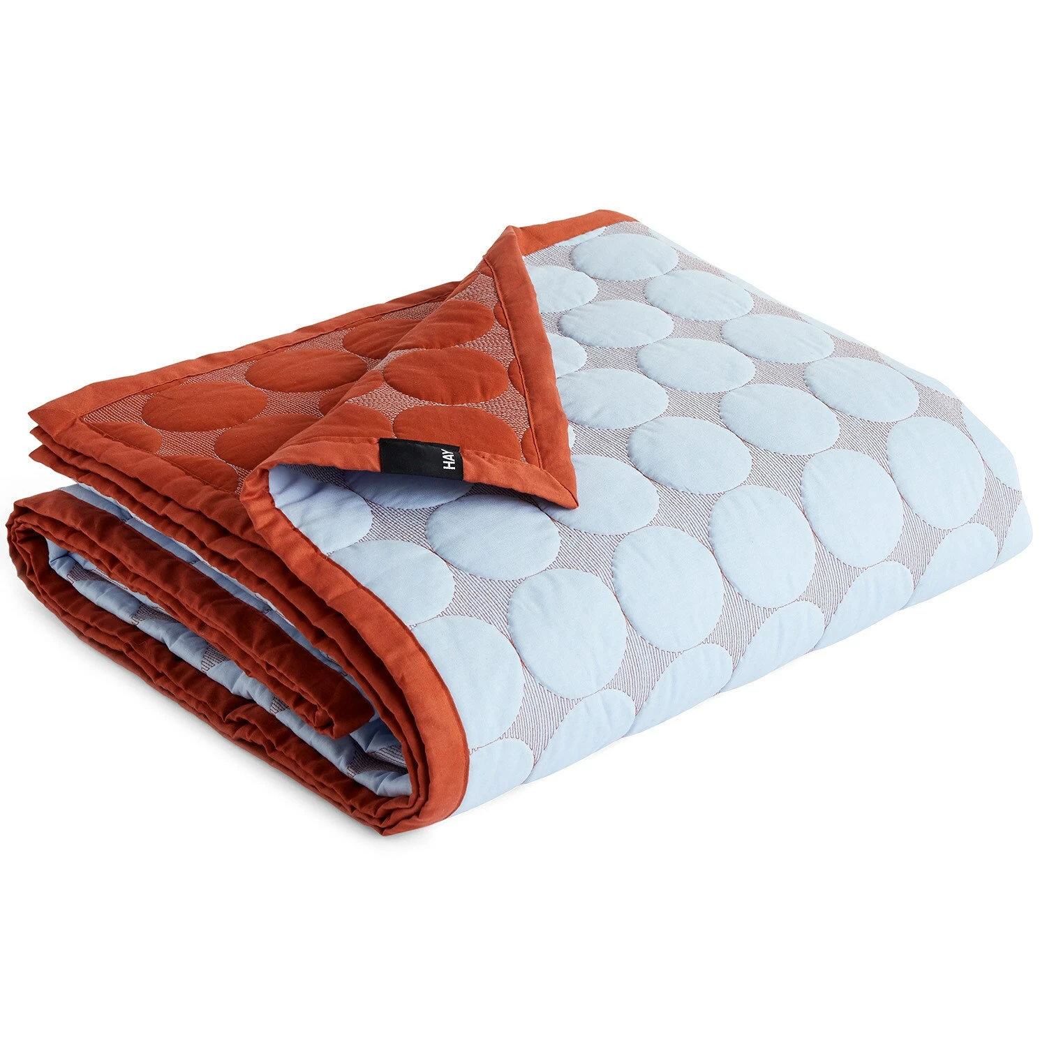 Hay Mega Dot Tagesdecke 235x245 Cm, Hellblau