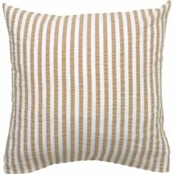 Juna Bæk & Bølge Lines Kissenbezug 60x63 Cm, Sand / Weiß