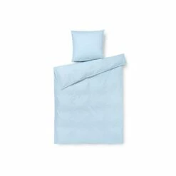 Juna Monochrome Bettbezug Hellblau, 150x210 Cm
