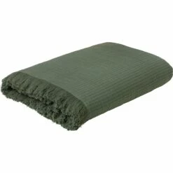 Juna View Bedspread 280x260cm, Dark Green