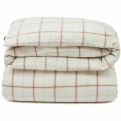 Lexington Checked Bettbezug Off-white / Beige, 150x210 Cm