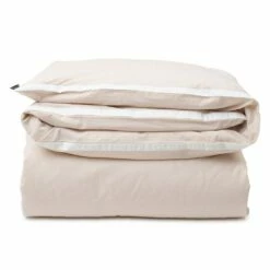 Lexington Seersucker Bettbezug Beige / Weiß 150x210 Cm