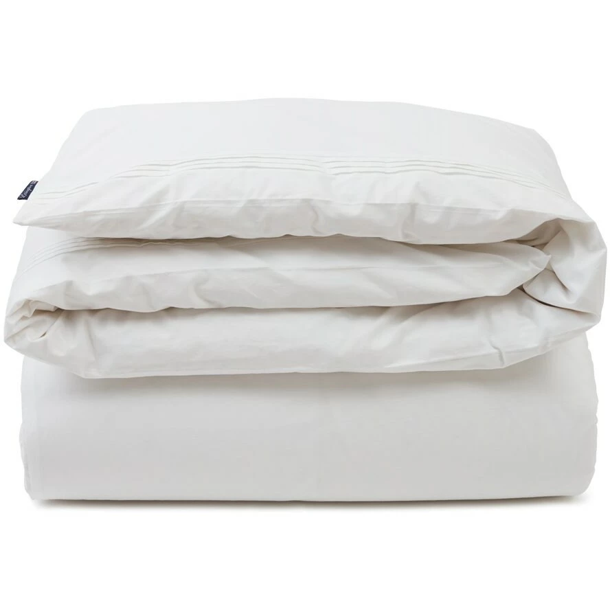 Lexington Deco Pleats Bettbezug Weiß, 220x220 Cm