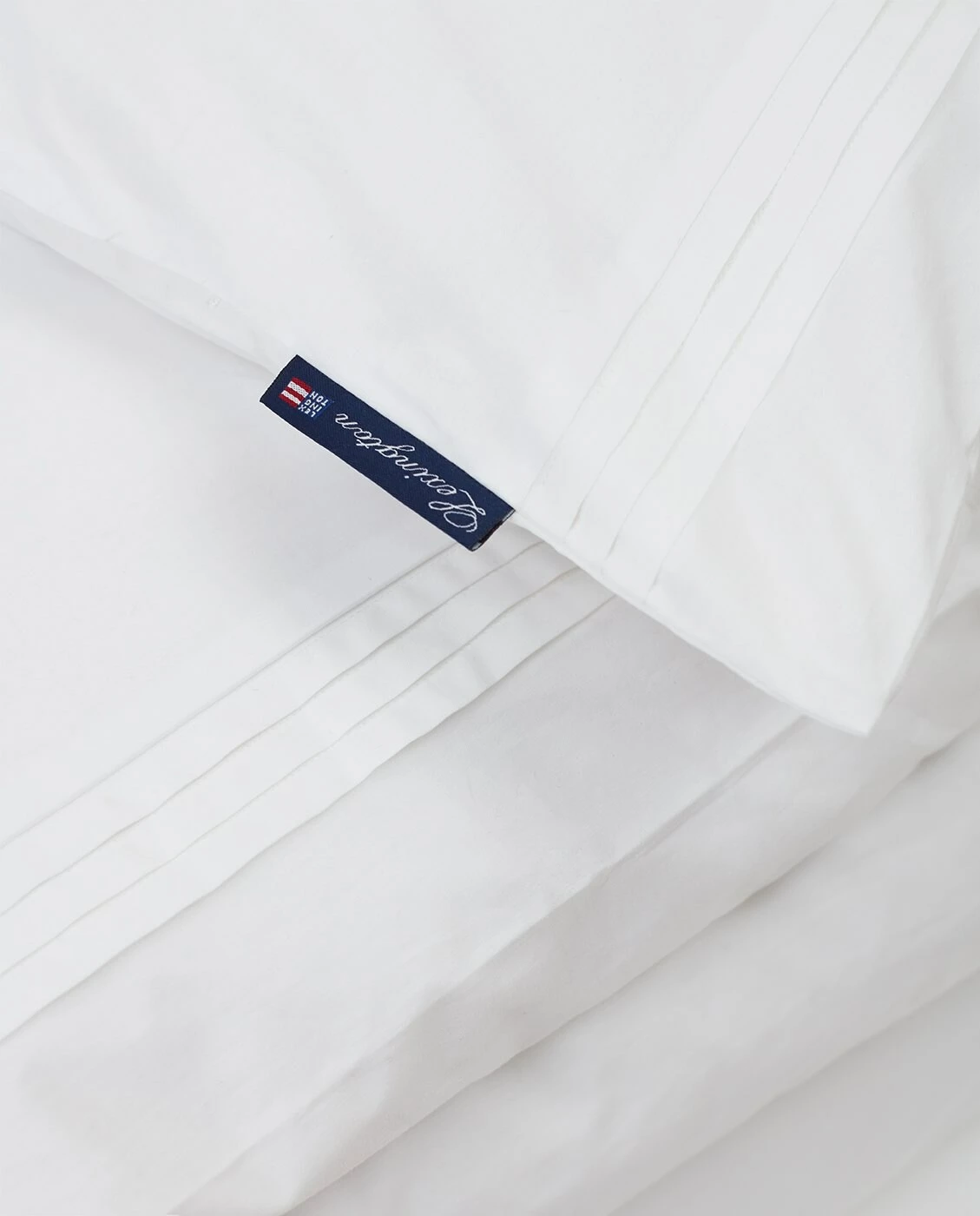 Lexington Deco Pleats Bettbezug Weiß, 150x210 Cm – Bild 2