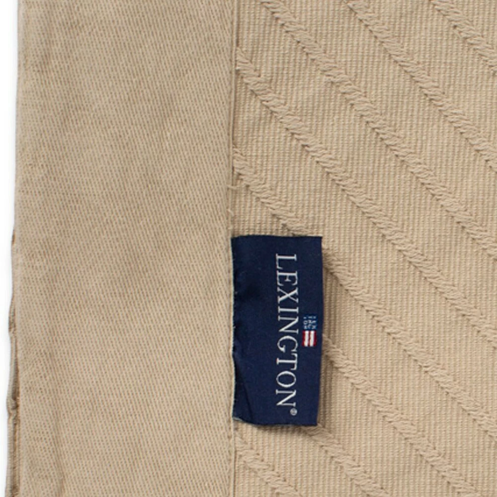 Lexington Diagonal Structured Tagesdecke Beige 160x240 Cm – Bild 2